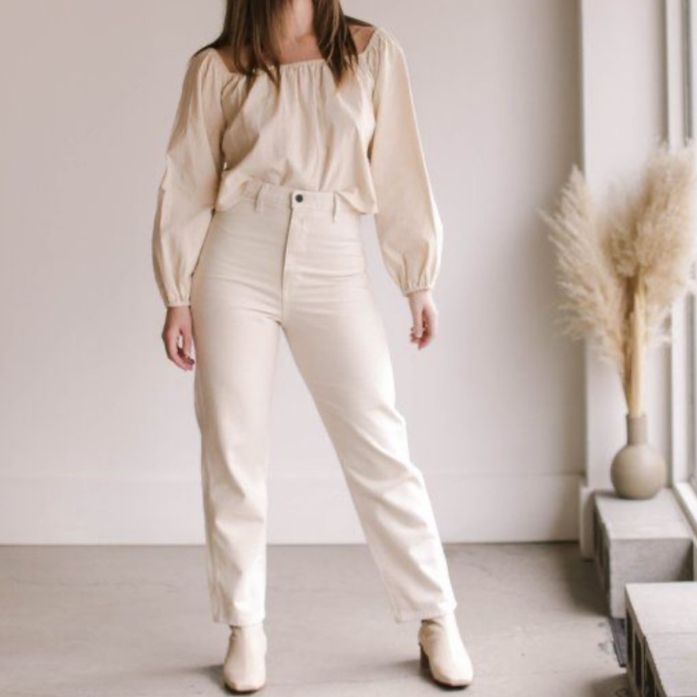OZMA Kate Jean Putty High Waist Sz 30